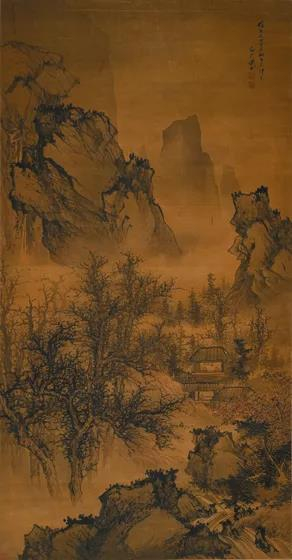 武丹 秋山林屋图&nbsp; 清代 南京博物院藏