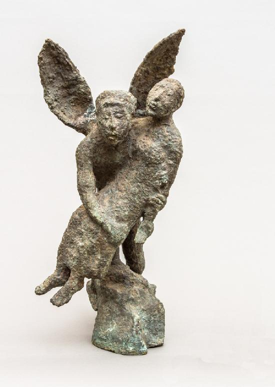 V.B索斯基耶夫，《诱拐》，铸铜，1986年，俄罗斯国家东方民族艺术博物馆藏