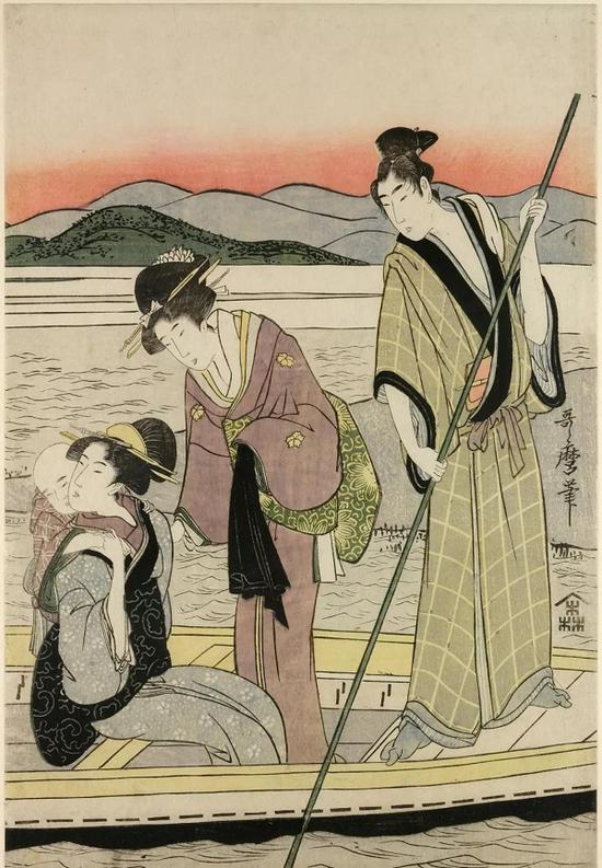 《风俗画》，喜多川歌麿（1753‒1806），彩色木刻版画
