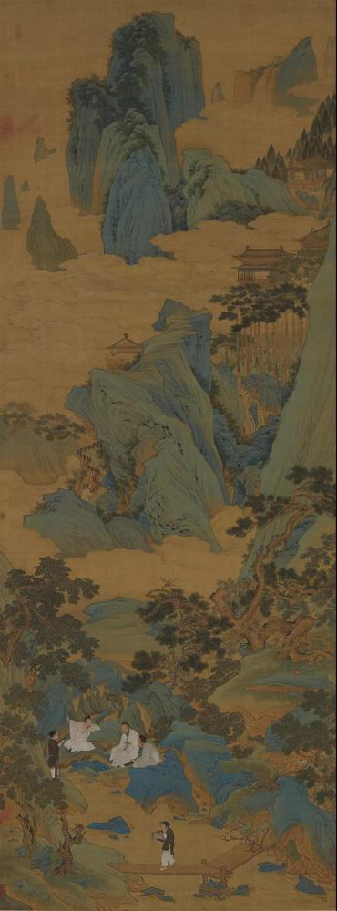 明代 仇英《桃源仙境图》天津博物馆藏