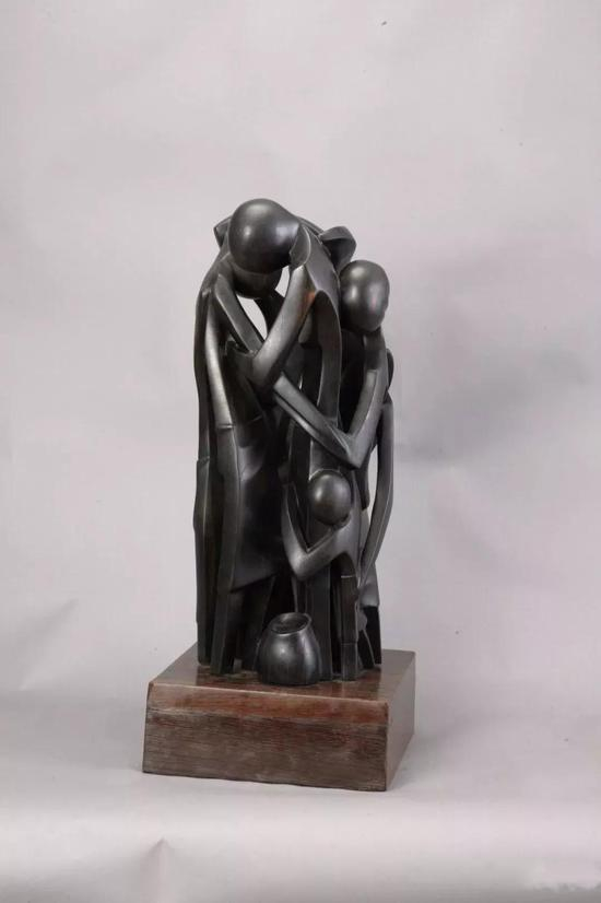 家庭&nbsp; 佚名[刚果（金）]&nbsp; 年代不详&nbsp; 67.7×27.5×26.5cm