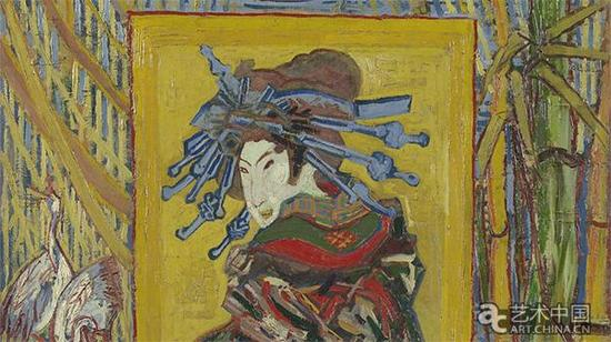 梵高，日本情趣：花魁 Courtesan，1887，阿姆斯特丹梵高美术馆馆藏