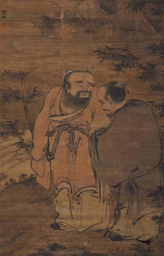 （明）郑文林 二老图