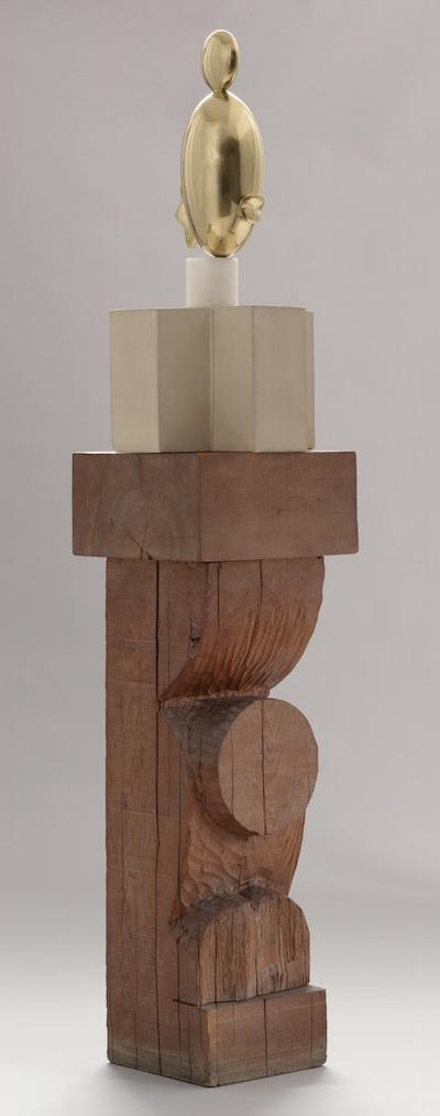 布朗库西，金色黑人女子之二，巴黎，1933（继1928大理石版本）