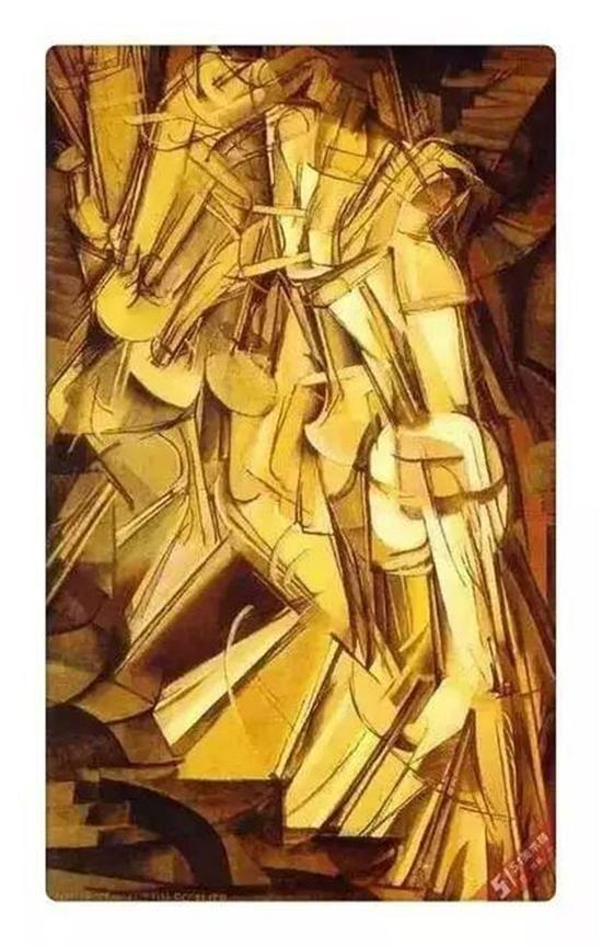 杜尚：《下楼梯的裸女》，1912
