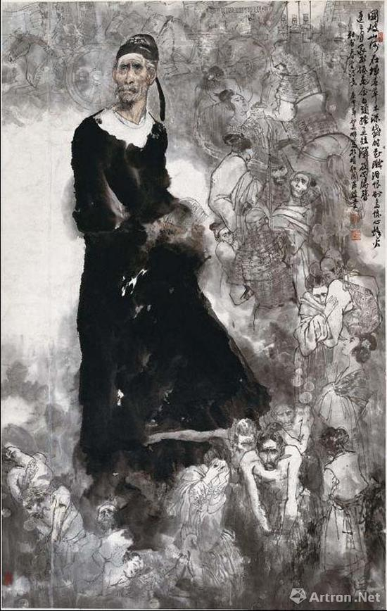 王明明作品 杜甫