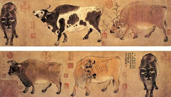 韩滉&nbsp;《五牛图》