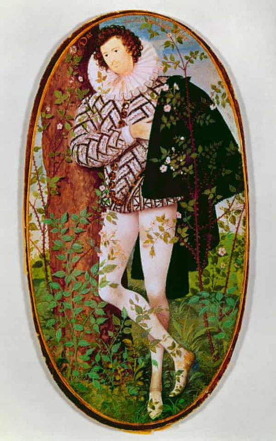 尼古拉斯·希威德，《不知名男子》，1600。 年