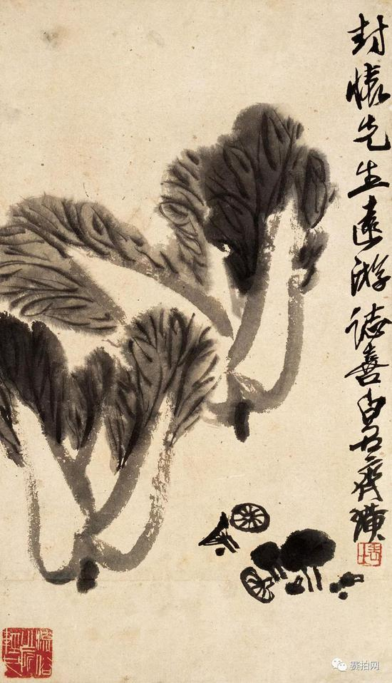 张大千与齐白石皆为中国近现代著名的艺术大师，史称“南张北齐”。