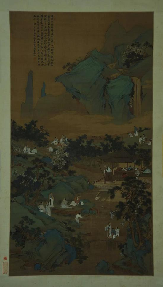 清 吕学《兰亭修褉图轴》广东博物馆