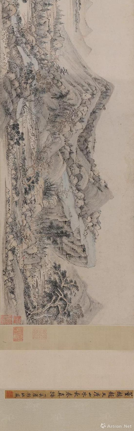 赵左（明，万历—崇祯） 谿山无尽图 手卷 设色纸本 尺寸 28×598cm