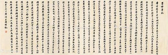 王国维 1912年作 书名篇《墨妙亭记》卷