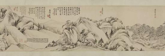 清&nbsp; 黄钺等 合作《九月登高图卷》&nbsp; 广东省博物馆藏