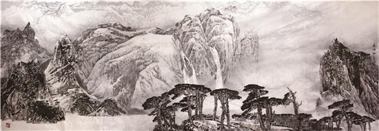 《长白山》2011年12月 展藏于人民大会堂委员长会议室门厅