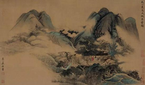 吴历《槐荣堂图》&nbsp; 上海博物馆藏