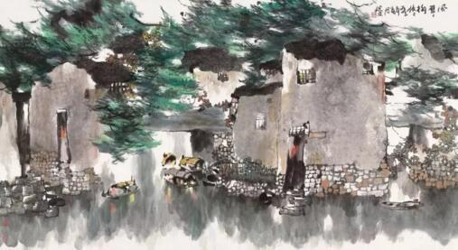 风习习柳依依 &nbsp;97x177cm