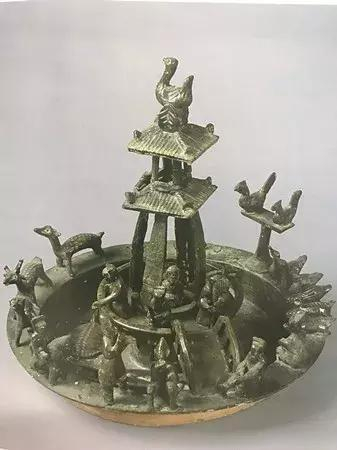 淅川出土的二层陶水榭