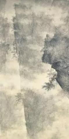 李华弌 2006年作 立松重岭&nbsp;136.5x8.5cm