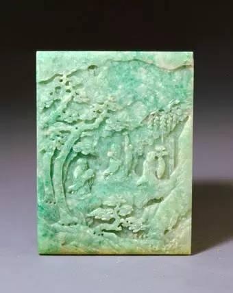 翠福禄寿长方插屏心