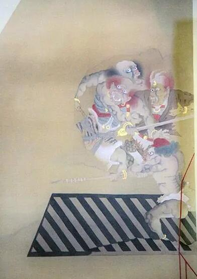 “盘古大陆”展览区域中国艺术家滕腾《故事新编》系列作品（局部）
