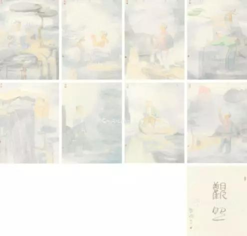 田黎明 2017年作 观照 册页55×41cm×8