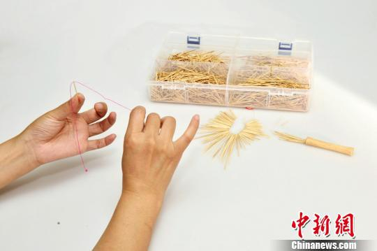 皇城台出土的骨针。 陕西省考古研究院 供图