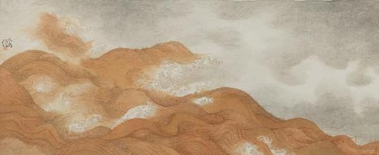 《海上七》，38×89厘米，2016