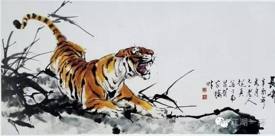 彭友善《长啸》，现藏中国美术馆
