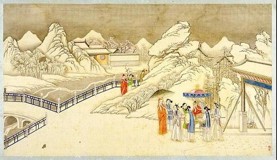 第五十回 观景远望如艳雪图据悉，此次展览将持续至2018年4月25日