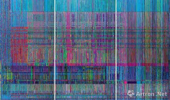 刘韡《真实的维度No.18》布面油画&nbsp;300×150cm；300×200cm；300×150cm 2015年作&nbsp;成交价：644万元