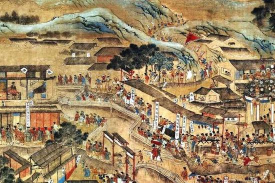 《南都繁会景物图卷》反映了明朝旧都南京市井的情形。