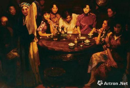 陈逸飞 《玉堂春暖》 1.495亿元&nbsp; 中国嘉德拍卖