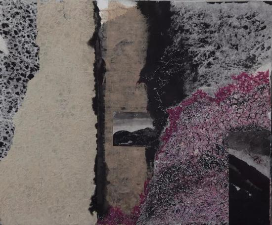 沈俊杰 &nbsp;《20180304》 60X50cm 纸、墨综合材料 2018