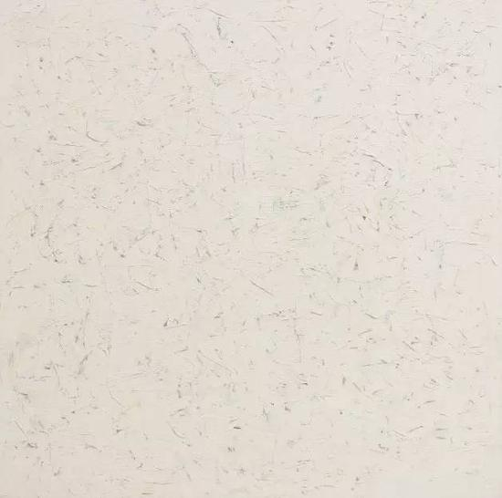 Untitled ， signed and dated 61，oil on canvas，123.7 x 123.7 cm。