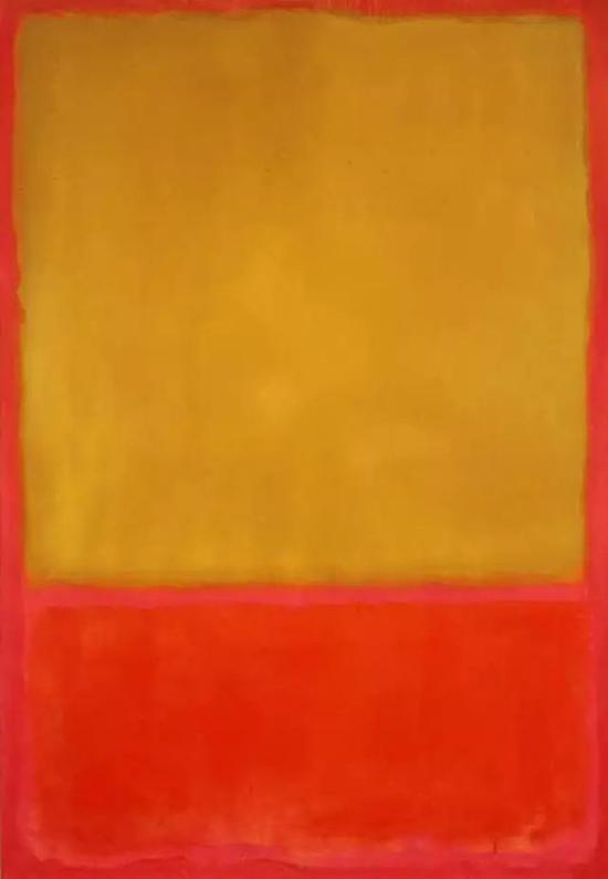 Ochre and Red on Red，1954。 马克·罗斯科