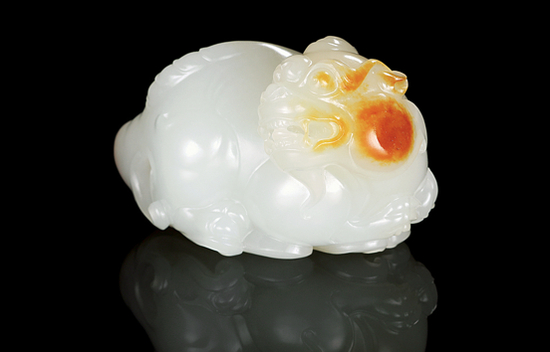 02684号拍品 王永祥 新疆和田玉籽料貔貅把件