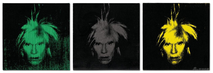 《三幅自画像》（Three self portraits），安迪·沃霍尔，1986