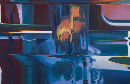 陶显，《朝鲜地铁》，2016，亚麻上油画，127 x 182.88 cm