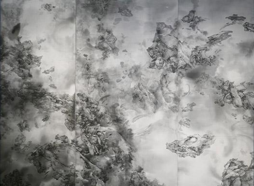 泰祥洲 《天象·方壶》，绢本水墨，240x300cm2017年