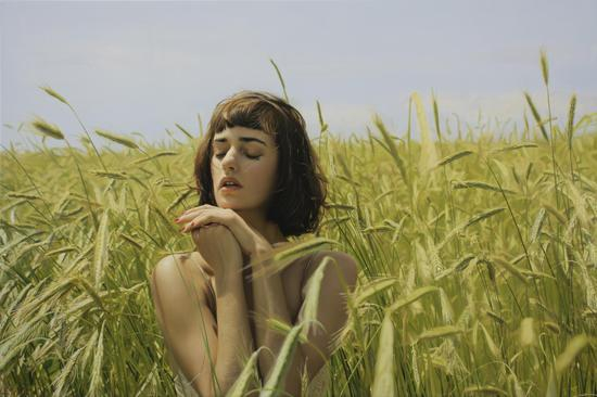 Olya 布面油画 Oil on canvas 91x137cm 2018