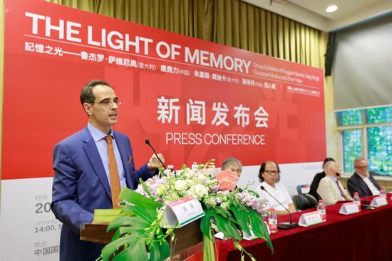 意大利驻华大使馆文化处参赞孟斐璇致辞（摄影：武广宇）