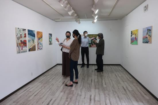 展览现场| 日本藏家在展览现场