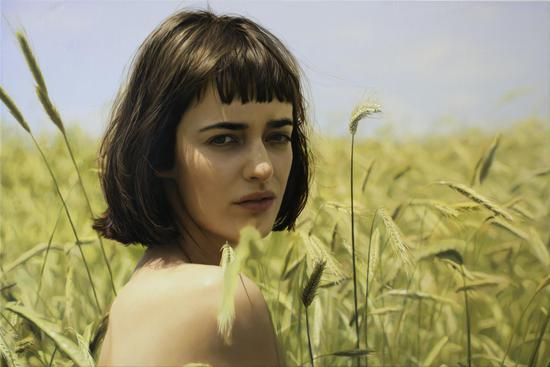 ：Olya 布面油画 Oil on canvas 91x137cm 2018 （2）