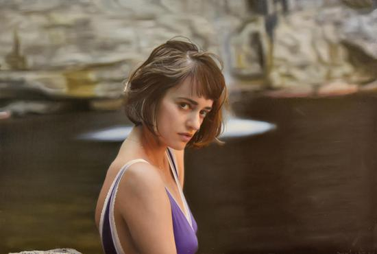 Olya 布面油画 Oil on canvas 50x76cm 2017