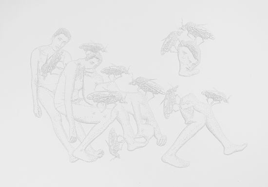 阿姆帕罗·塞德《本能》穿孔纸带 32.5 x 46cm 2018