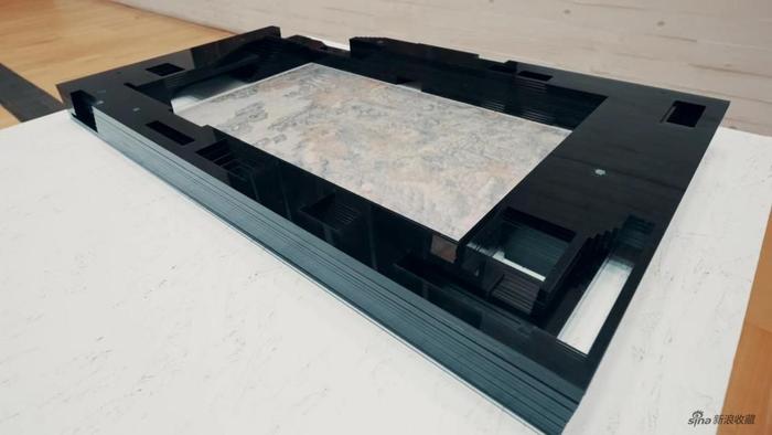 李图 《林屋之路》亚克力、复制画(《具区林屋图》反转) 外框(590mm x 70mm x 960mm)2022