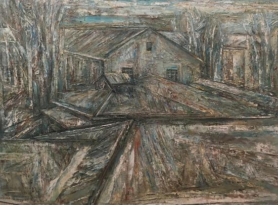 《老美专》，赵大钧，布面油画，160×200厘米，1997年，