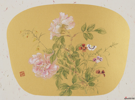 《月季》 29cm×38cm