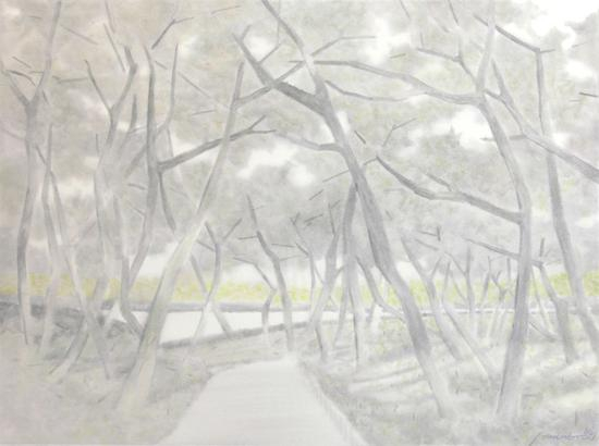 《傲骨--51》赵龙，74x57cm，纸上水彩2018