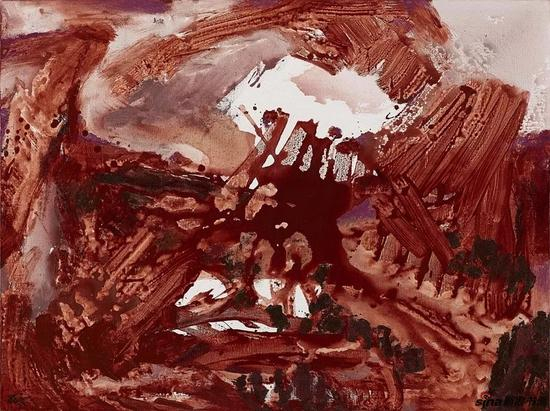 周长江 《互补构图17.8》 布面油画 2017
